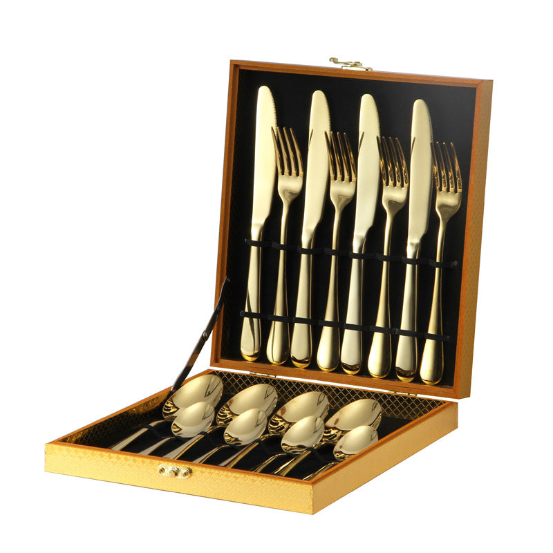 Golden Cutlery Set